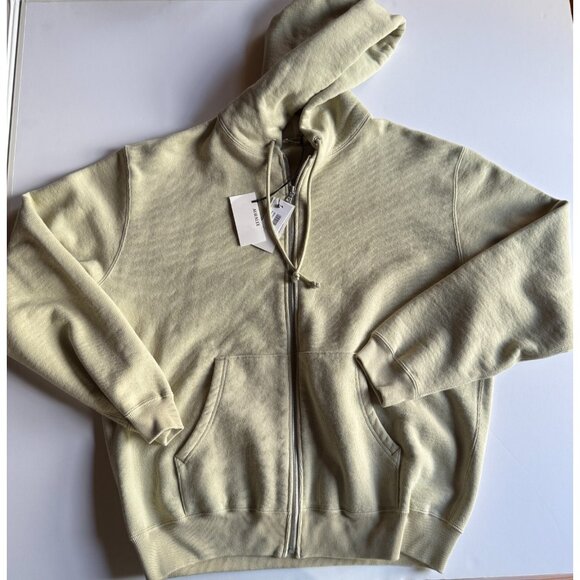 AURALEE Heavy BD Full Zip Hoodie - Light Green - Size 5 (Large) - Made in Japan - Picture 1 of 7